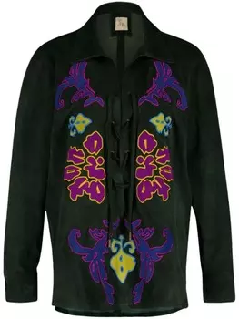 Замшевая рубашка PAULA, зеленый