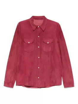 Замшевая рубашка Salvatore Santoro, красный