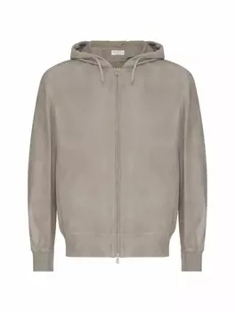 Замшевая спортивная кофта Brunello Cucinelli