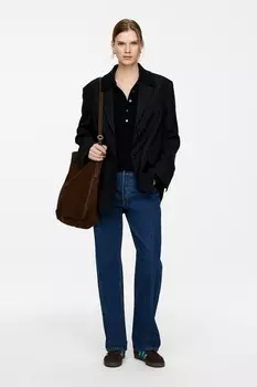 Замшевая сумка Arket, коричневый