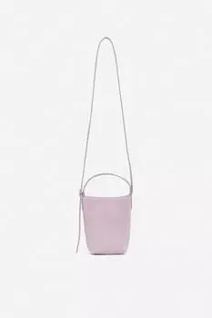 Замшевая сумка через плечо Arket, фиолетовый