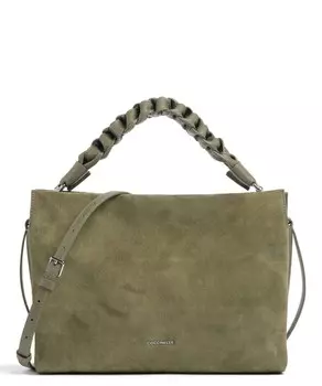 Замшевая сумка через плечо Boheme из матовой яловой кожи Coccinelle, зеленый