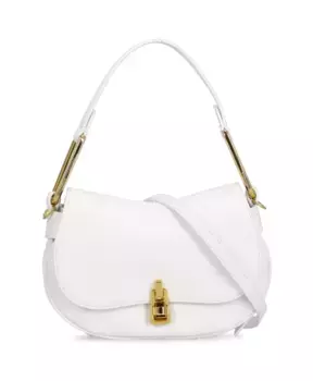 Замшевая сумка через плечо Coccinelle, белый
