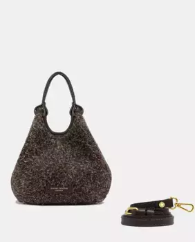 Замшевая сумка через плечо Dua с длинной съемной ручкой Gianni Chiarini, темно-коричневый