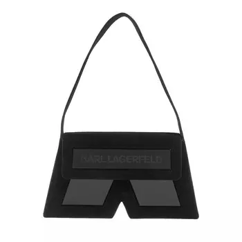 Замшевая сумка через плечо icon k Karl Lagerfeld, черный