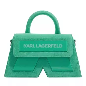 Замшевая сумка через плечо icon k с базиликом Karl Lagerfeld, зеленый