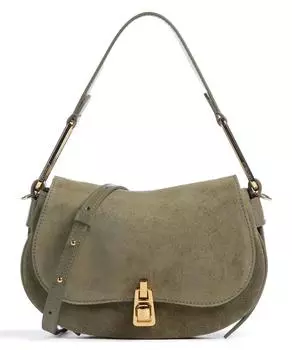 Замшевая сумка через плечо Magic из матовой воловьей кожи Coccinelle, зеленый