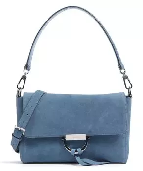 Замшевая сумка через плечо Temi из матовой яловой кожи Abro, синий
