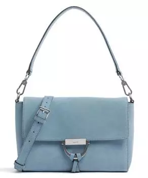 Замшевая сумка через плечо Temi из матовой яловой кожи Abro, серый