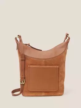 Замшевая сумка через плечо White Stuff Fleur, светло-коричневый