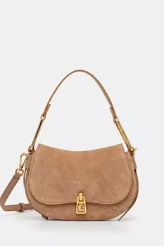 Замшевая сумка Coccinelle, бежевый
