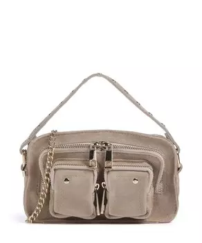 Замшевая сумка helena из матовой кожи Nnoo, бежевый