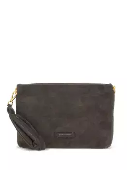Замшевая сумка-клатч GIANNI CHIARINI, коричневый