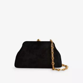 Замшевая сумка-клатч Miiraa Ted Baker, черный