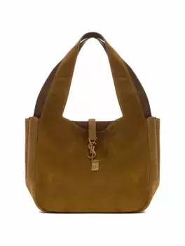 Замшевая сумка на плечо Sac Le 5 7 Saint Laurent, коричневый