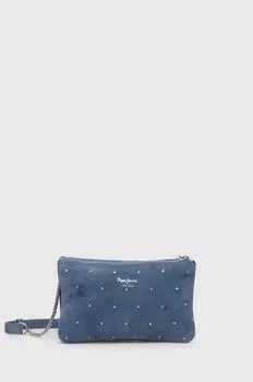 Замшевая сумка Pepe Jeans, синий