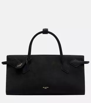 Замшевая сумка-шоппер Alaa, нуар