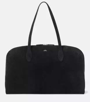 Замшевая сумка-шоппер Toteme, черный