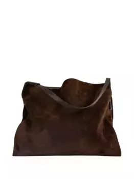 Замшевая сумка-тоут Christian Louboutin, коричневый