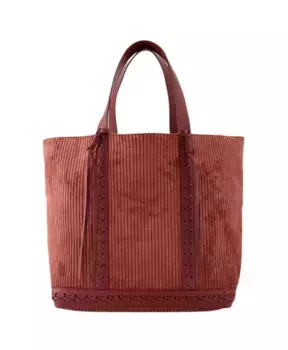 Замшевая сумка тоут с магнитной застежкой Vanessa Bruno, розовый