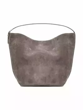 Замшевая сумка-тоут TOTEME, серый