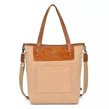 Замшевая сумка-тоут-трансформер Tsd Brand Valley Oak TSD Brand, цвет Khaki