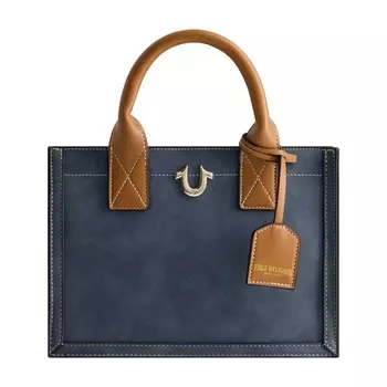Замшевая сумка-тоут True Religion Modern Edge, синий