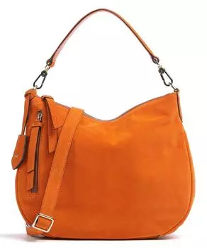 Замшевая сумка-ведро Juna из матовой яловой кожи Abro, оранжевый