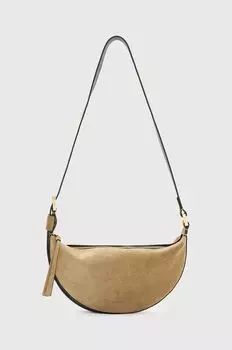 Замшевая сумочка AllSaints, бежевый