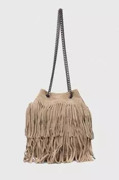 Замшевая сумочка Answear Lab, бежевый