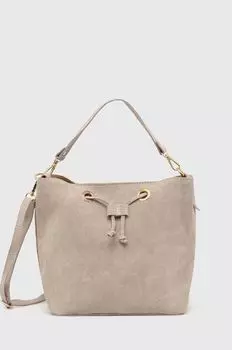 Замшевая сумочка Answear Lab, бежевый