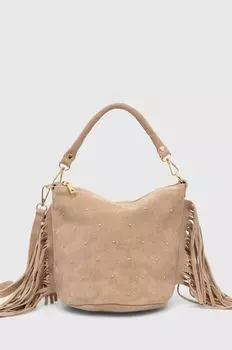 Замшевая сумочка Answear Lab, бежевый