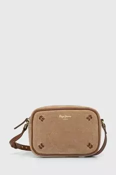 Замшевая сумочка Pepe Jeans, бежевый