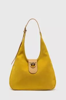 Замшевая сумочка Pinko, желтый