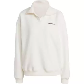 Замшевая свободная толстовка Adidas Originals, Jade White