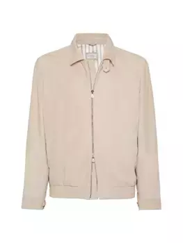 Замшевая верхняя куртка Brunello Cucinelli, светло-коричневый