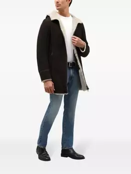 Замшевое пальто Boglioli, коричневый