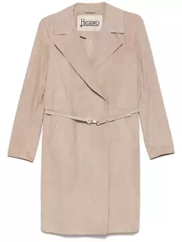 Замшевое пальто Herno, нейтральный