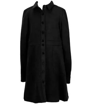 Замшевое платье на пуговицах спереди A Loves A Little Girls 2T-6X, черный