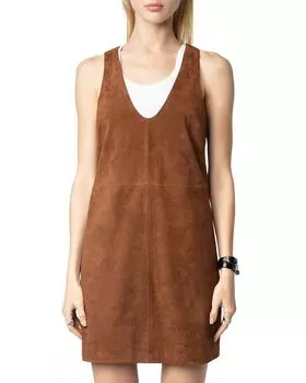 Замшевое платье Rasha Zadig & Voltaire, коричневый