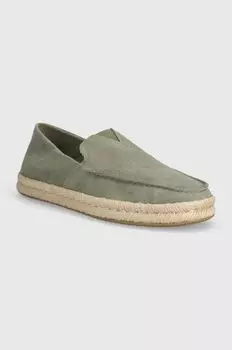 Замшевые эспадрильи Alonso Loafer Rope Toms, зеленый