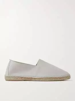 Замшевые эспадрильи Anderson & Sheppard, серый