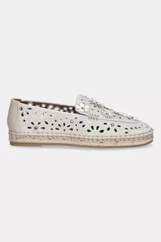 Замшевые эспадрильи Flower Espadrille Loafer Kurt Geiger London, бежевый