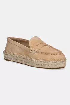 Замшевые эспадрильи Luize Loafer Lauren Ralph Lauren, бежевый
