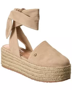 Замшевые эспадрильи на платформе Gianvito Rossi Almeria, коричневый