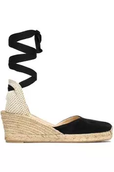 Замшевые эспадрильи Peyton на танкетке IRIS & INK, черный