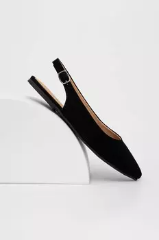 Замшевые балетки Answear Lab, черный