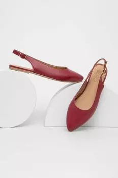 Замшевые балетки Answear Lab, красный