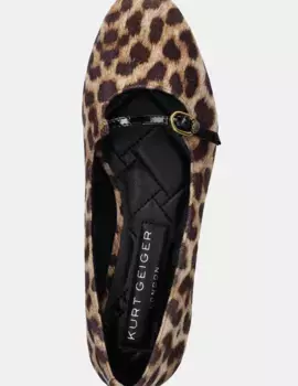 Замшевые балетки Flexi Ballerina Kurt Geiger London, бежевый