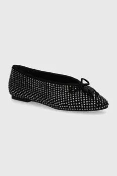 Замшевые балетки Kurt Geiger London Sloane Eagle Ballerina Dr, черный
